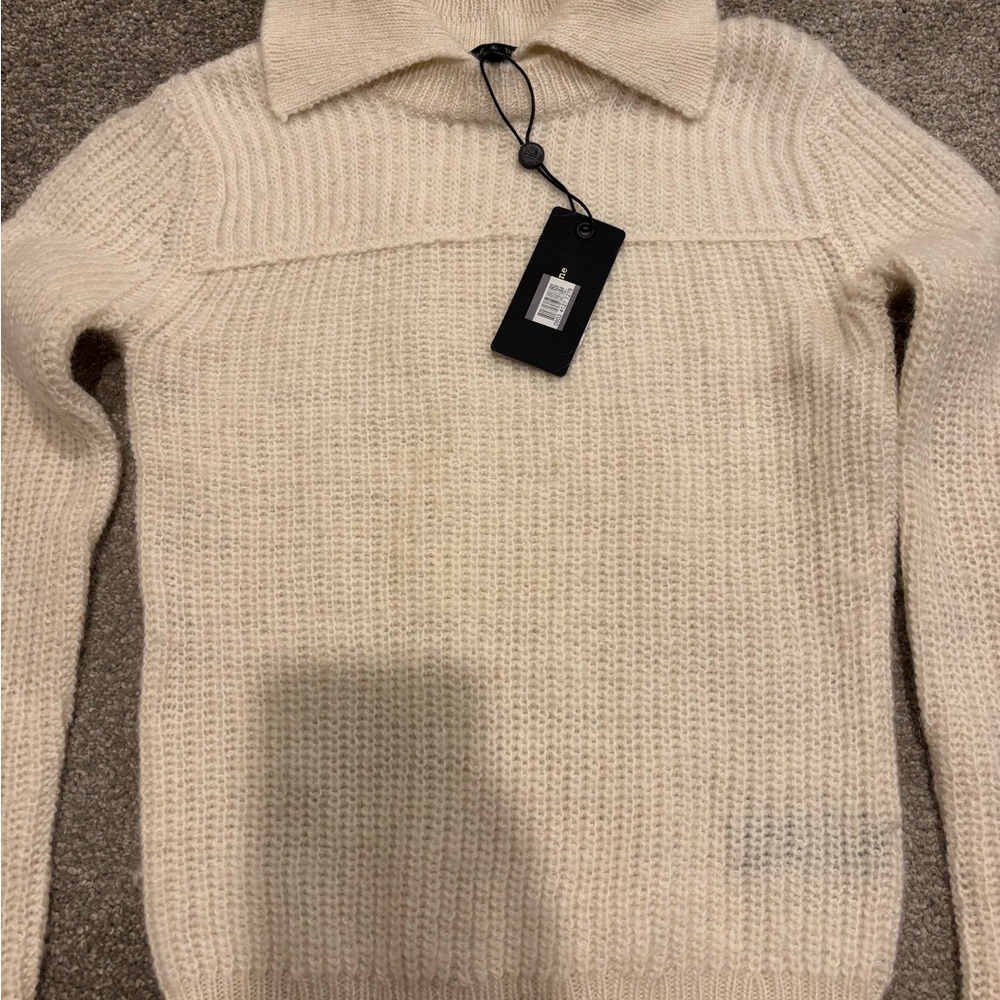 Women's Cream Turtleneck Sweater